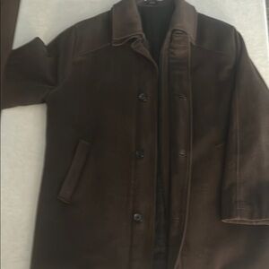 J.Ferrar Brown Men's Jacket button and zipper